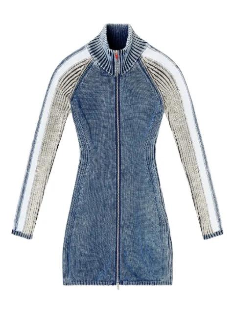 mini M-Estelle ribbed zip dress by DIESEL