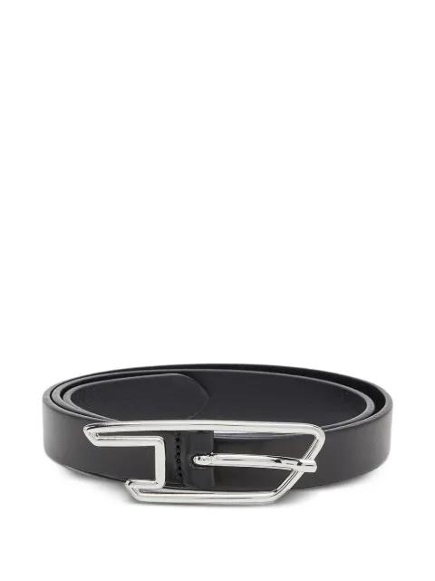 outlined D buckle belt by DIESEL