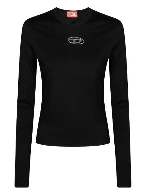 oval-logo cut-out T-shirt by DIESEL