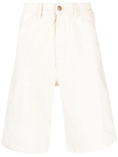 panelled denim shorts by DIESEL