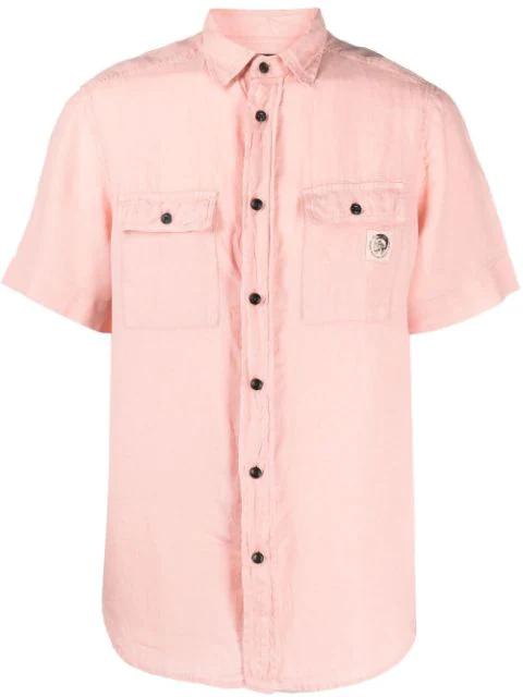 plain flap-pocket shirt by DIESEL