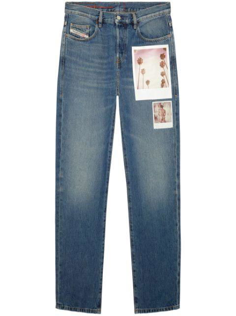printed slim-fit jeans by DIESEL