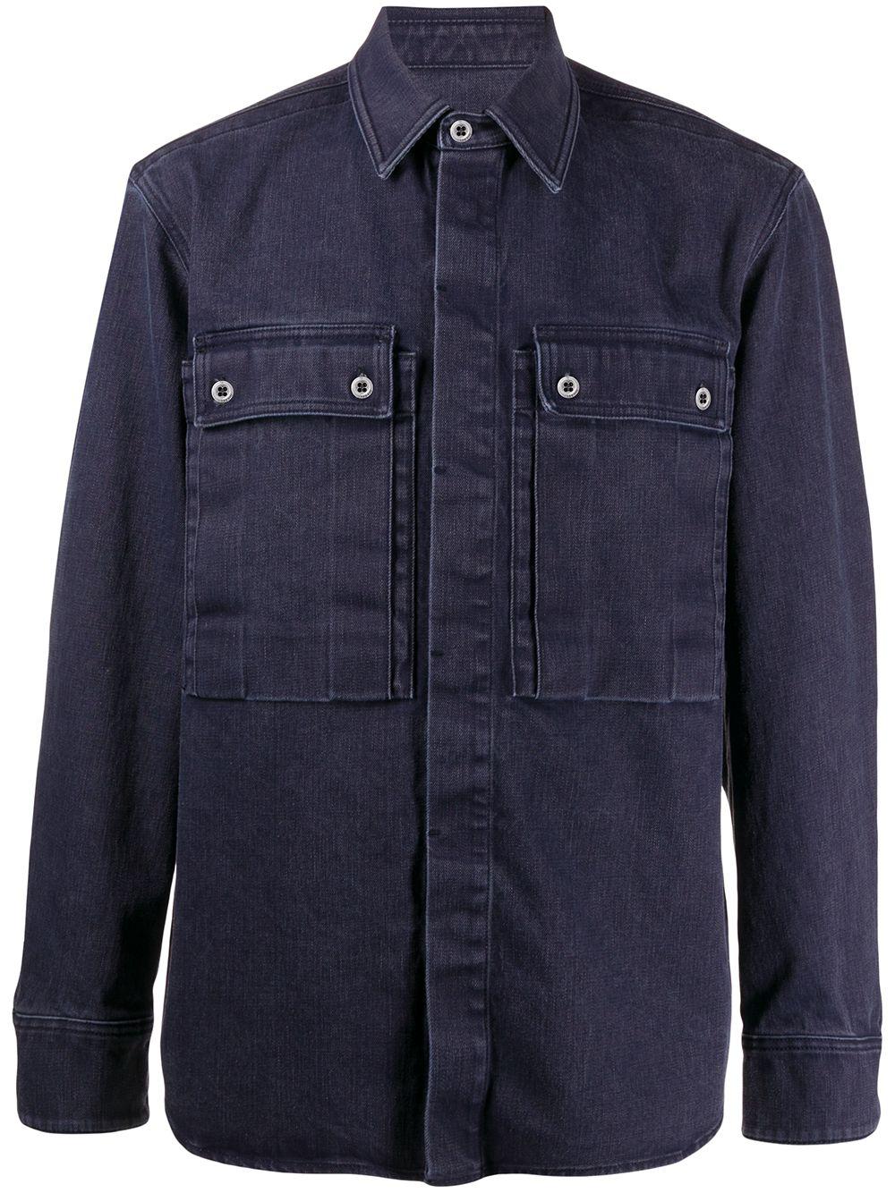 rear logo patch shirt by DIESEL