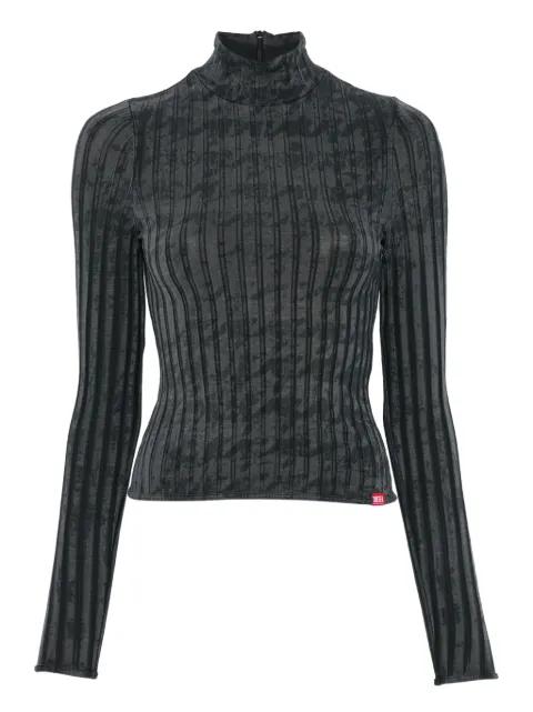 ribbed high-neck top by DIESEL