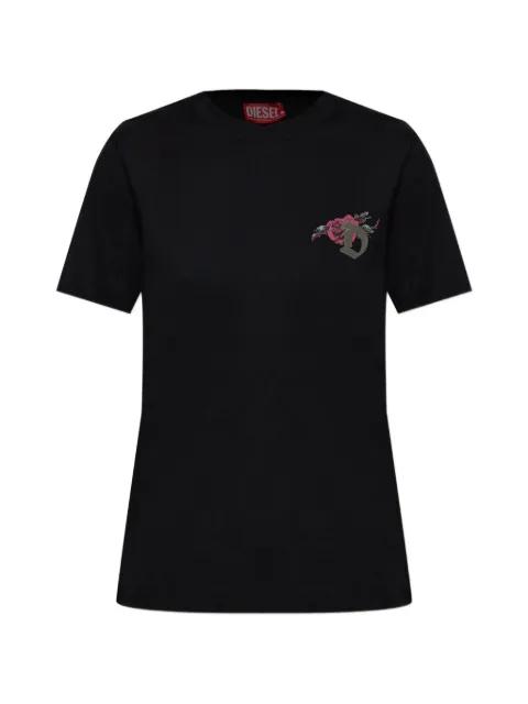rose graphic T-shirt by DIESEL
