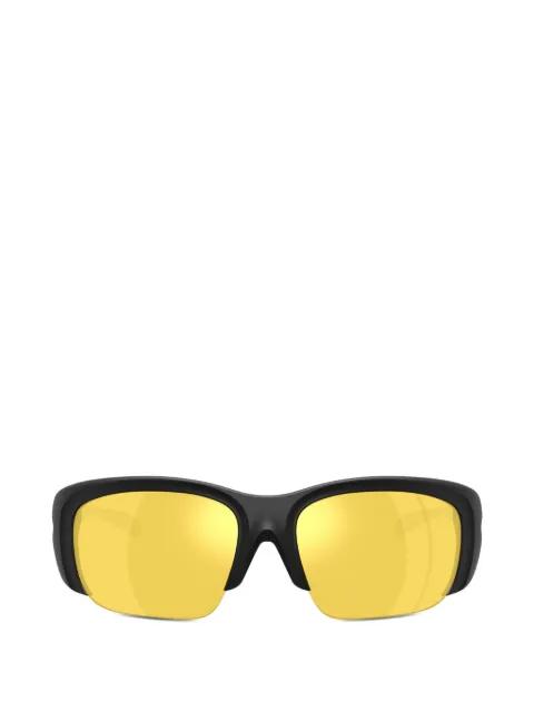 semi-rimless wrap-around sunglasses by DIESEL