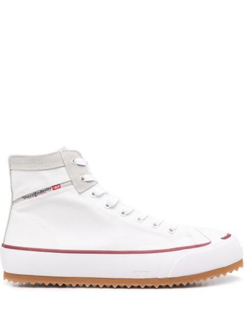 side logo-print detail sneakers by DIESEL