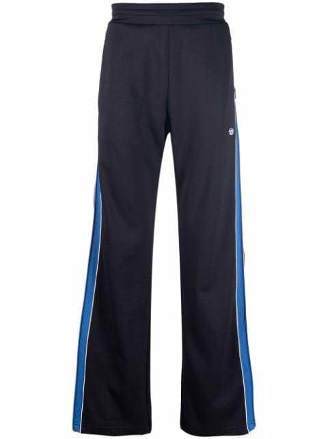 side stripe-detail track pants by DIESEL