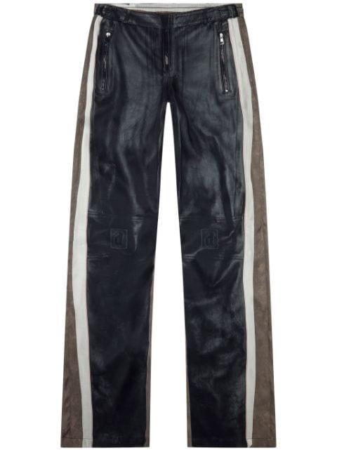 side-stripe straight-leg trousers by DIESEL