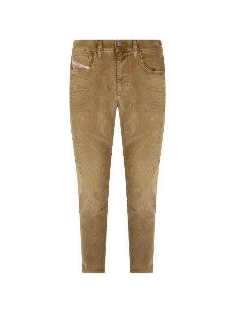 slim-fit corduroy trousers by DIESEL