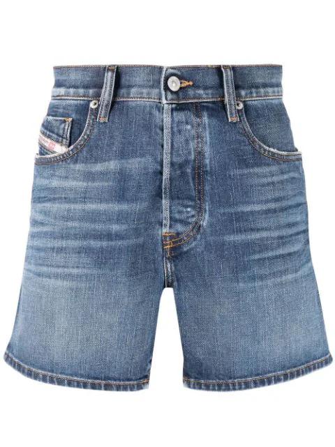 slim-fit denim shorts by DIESEL