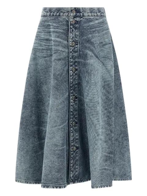 stone-washed denim skirt by DIESEL