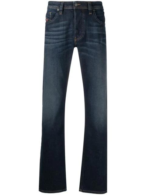 straight-leg dark wash jeans by DIESEL