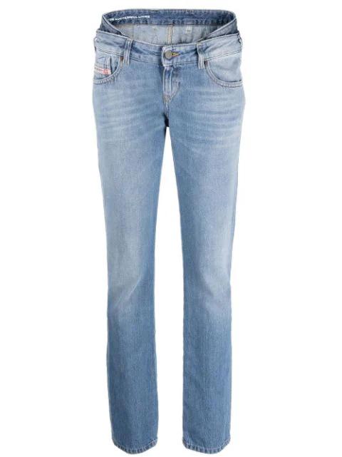 straight-leg low-rise jeans by DIESEL