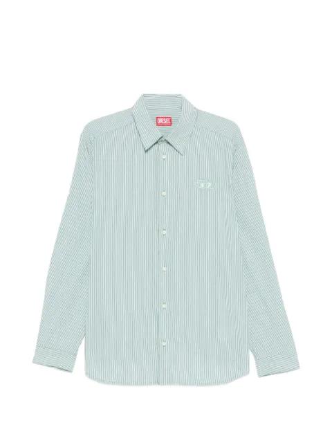 striped embroidered shirt by DIESEL