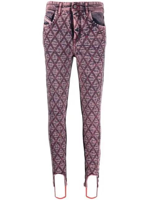 super-skinny quilted jeans by DIESEL