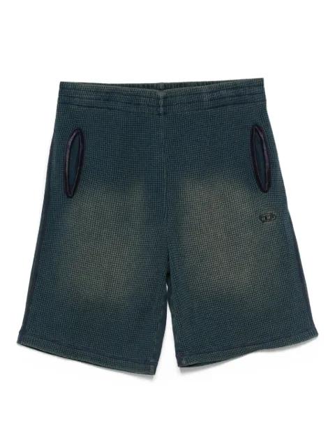 textured pocket shorts by DIESEL