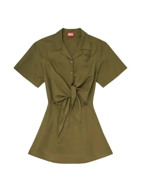 tie-front mini dress by DIESEL
