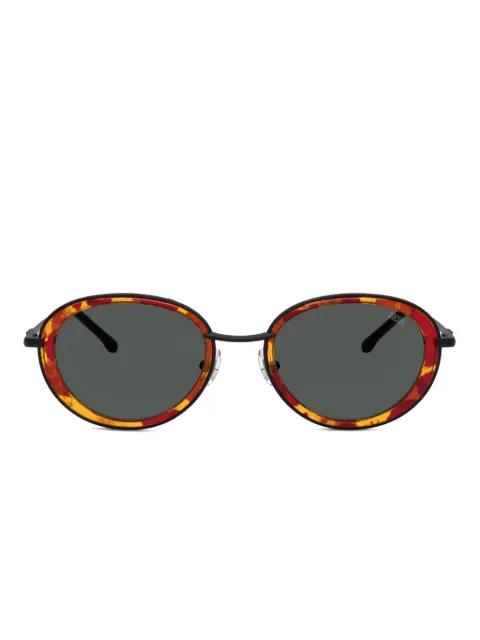 tortoiseshell-effect oval-frame sunglasses by DIESEL