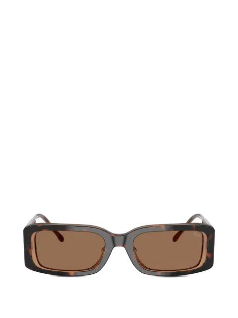 tortoiseshell-effect rectangle-frame sunglasses by DIESEL