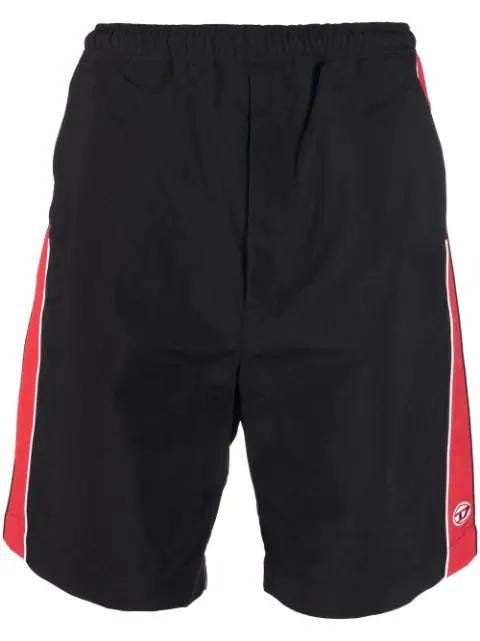 two-tone track shorts by DIESEL