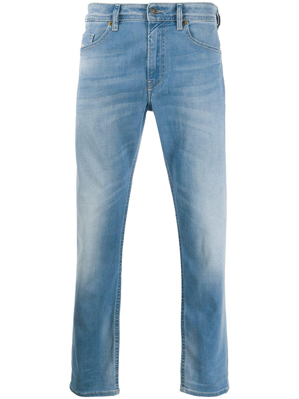 washed skinny jeans by DIESEL