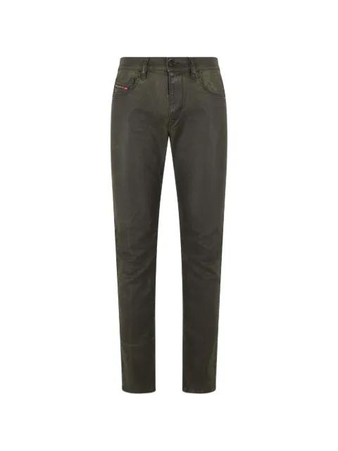 waxed slim-fit jeans by DIESEL