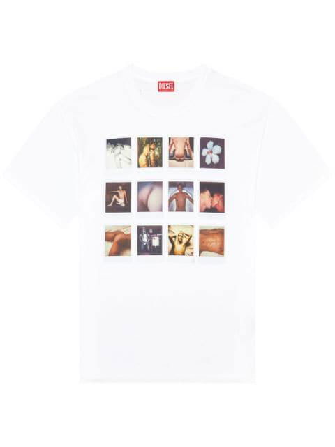 x ToFF photograph-print organic cotton T-shirt by DIESEL