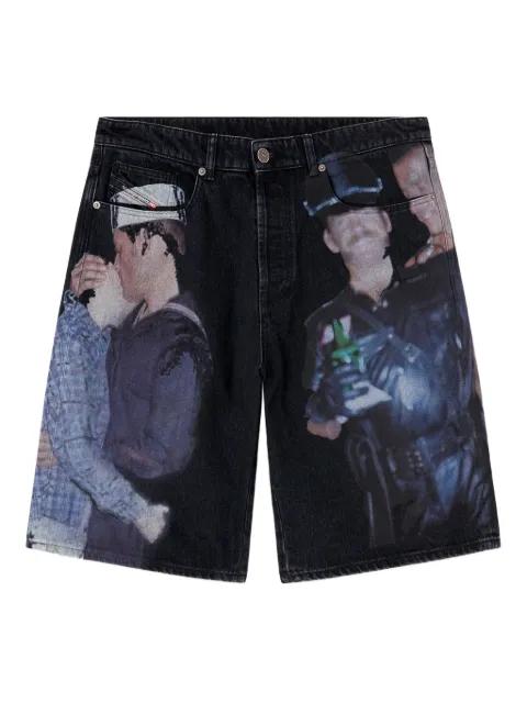 x Tom of Finland Foundation cotton shorts by DIESEL x Tom of Finland Foundation cotton shorts by DIESEL