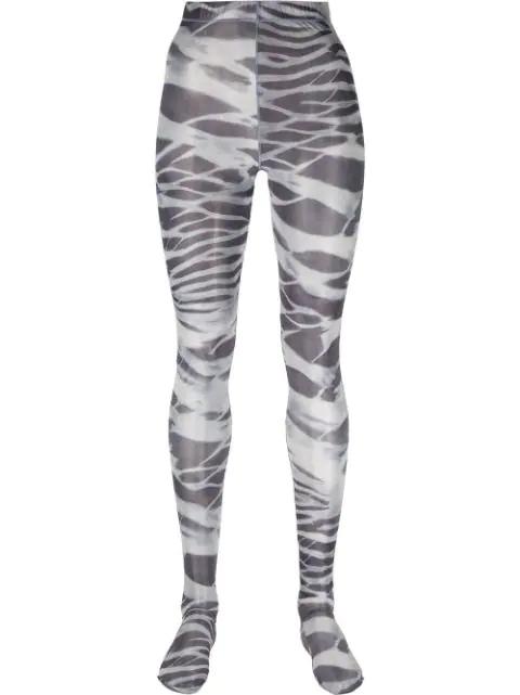 zebra-print leggings by DIESEL