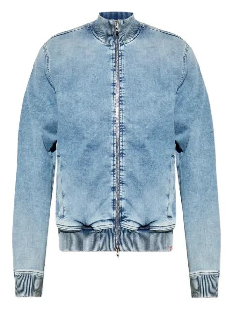 zip-front denim jacket by DIESEL