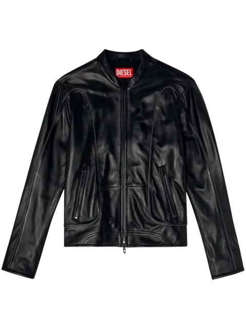 zip panelled jacket by DIESEL