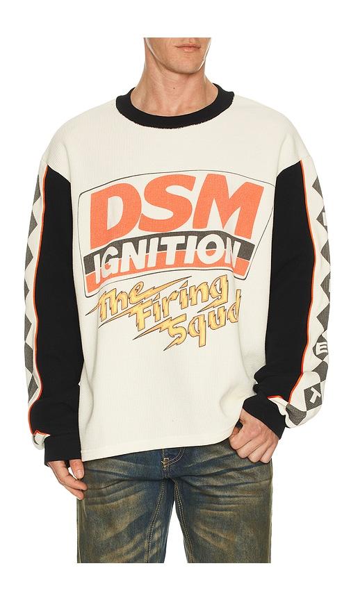Diet Starts Monday Ignition Waffle Long Sleeve Tee in White by DIET STARTS MONDAY