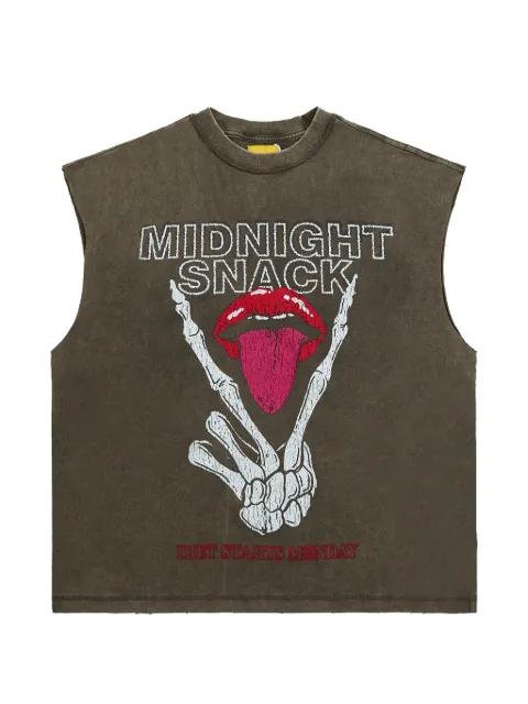graphic-print sleeveless T-shirt by DIET STARTS MONDAY