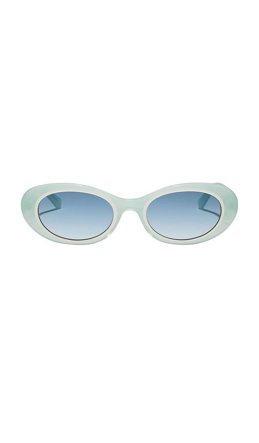 DIFF EYEWEAR X For Love & Lemons Sabrina Sunglasses in Sage by DIFF EYEWEAR