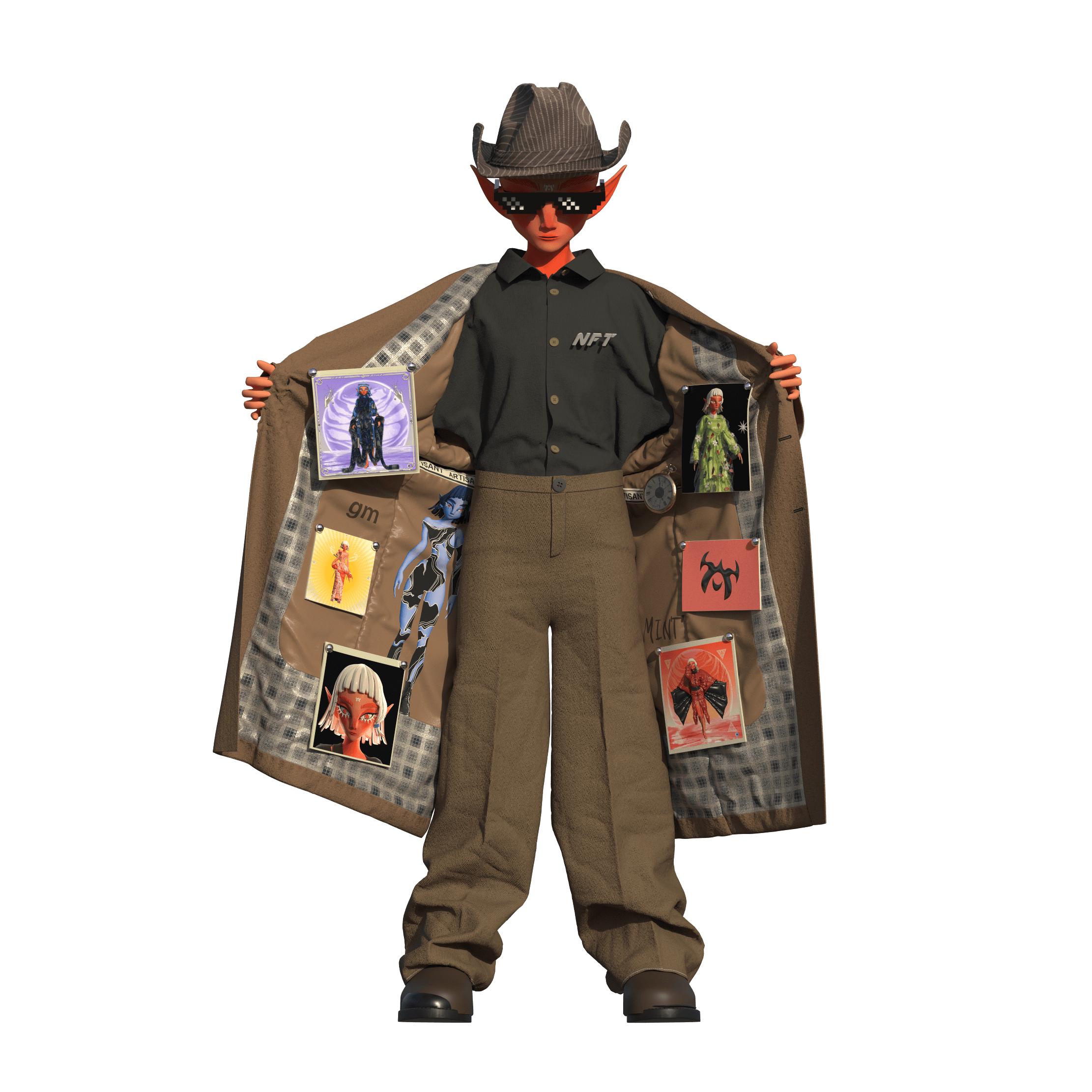 Ave, the Undercover Art Dealer by DIGITAL.FASHION.PRINCESS