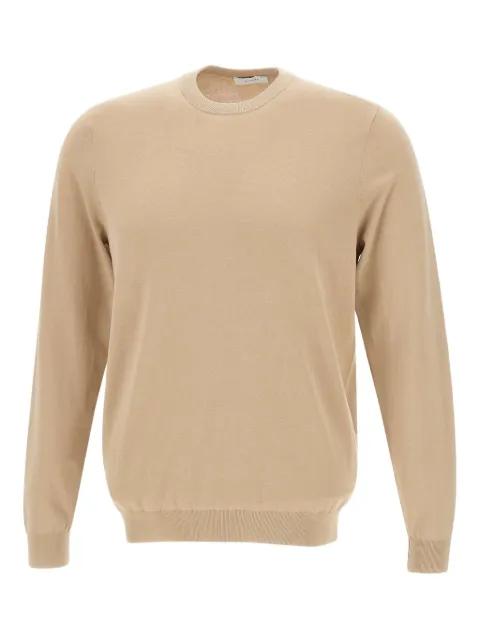 ribbed-edge cotton sweater by DIKTAT