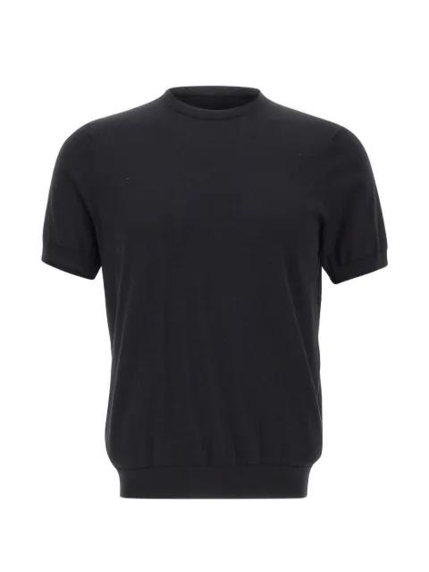 short-sleeve crewneck cotton sweater by DIKTAT