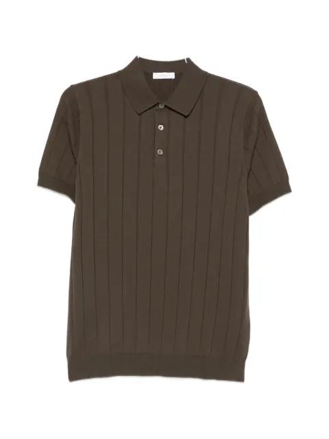 vertical-ribbed polo shirt by DIKTAT