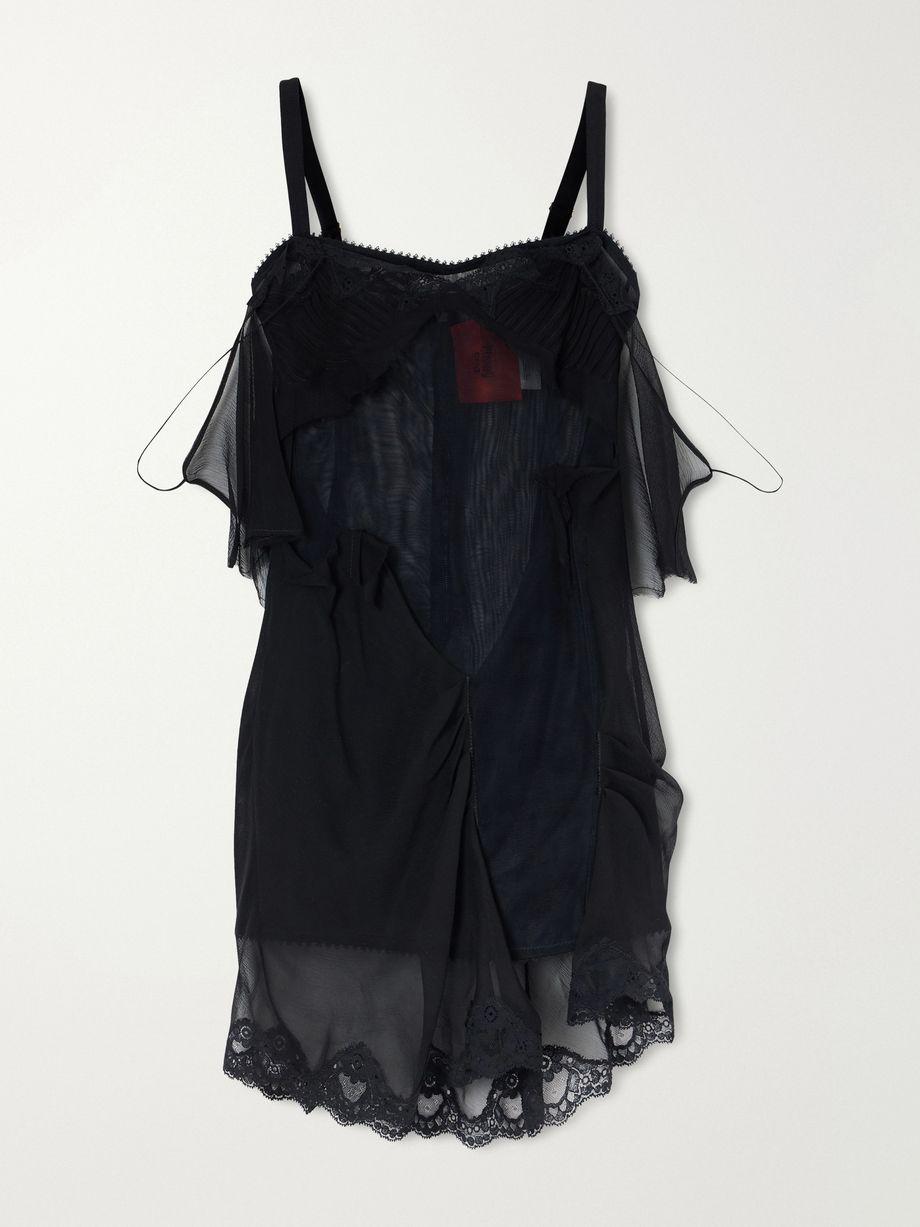 Cold Morning lace-trimmed sheer tulle mini dress by DILARA FINDIKOGLU