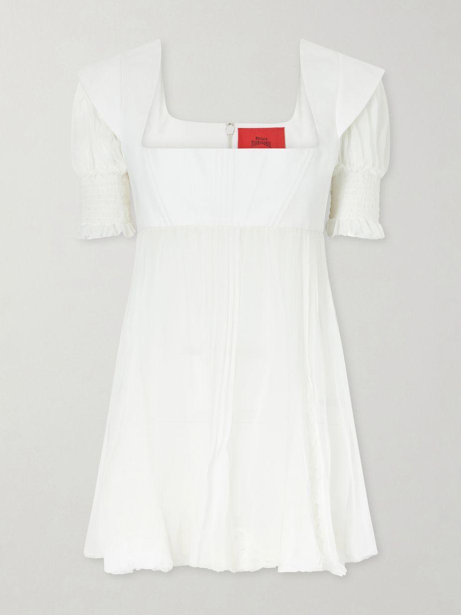 Girl In A Room lace-trimmed silk mini dress by DILARA FINDIKOGLU