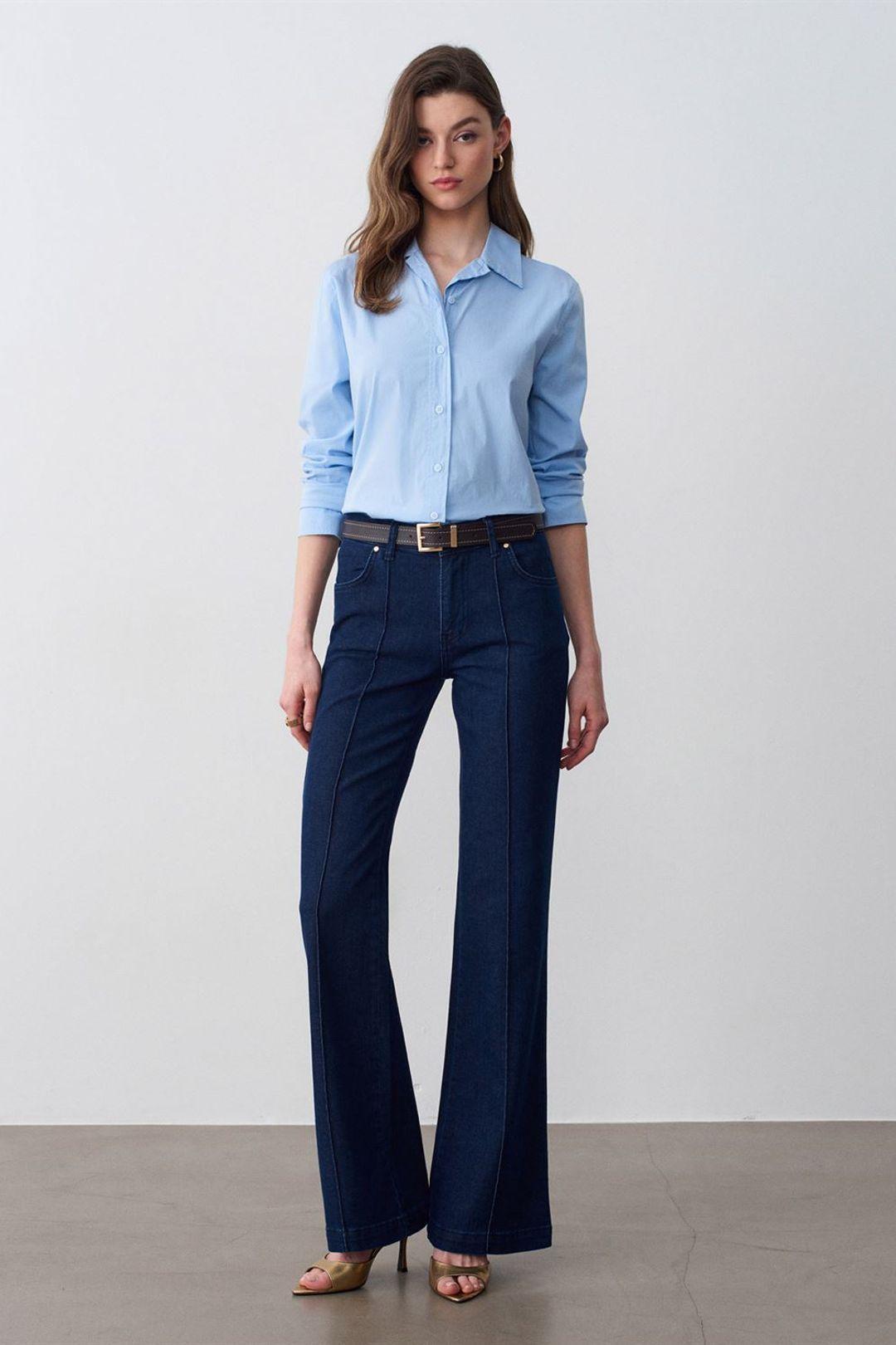 High-Waist Flare Jeans by DILVIN