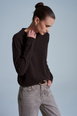 Women's Cashmere Ribbed Crew Neck Sweater by DILVIN Women's Cashmere Ribbed Crew Neck Sweater by DILVIN