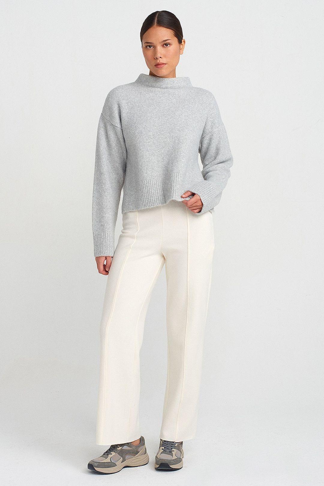Women’s High-waist Wide-leg Knit Trousers by DILVIN