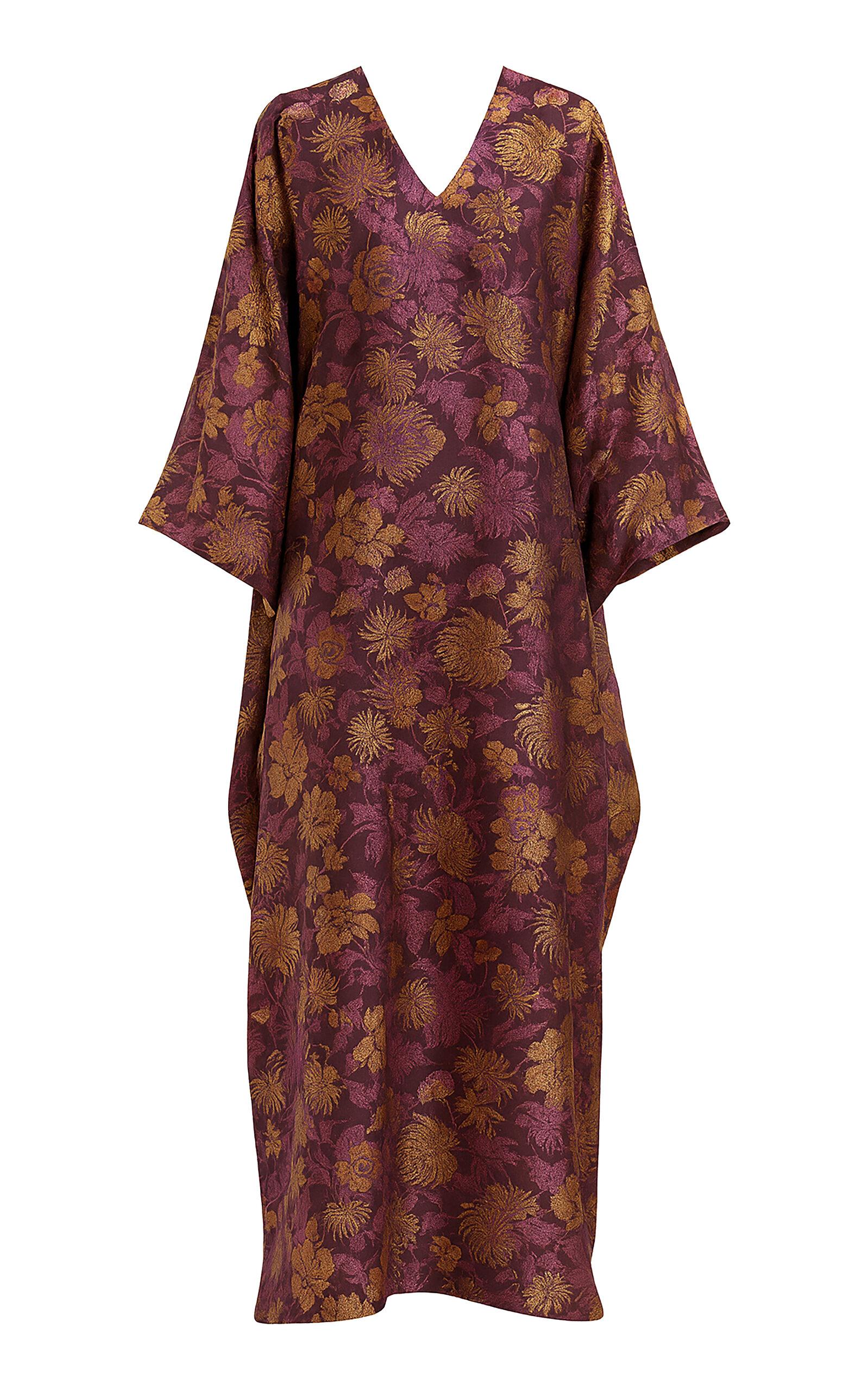 Dima Ayad Floral-Print Maxi Kaftan - Moda Operandi by DIMA AYAD