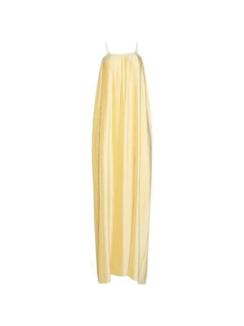 spaghetti strap pleated dress by DIMA AYAD