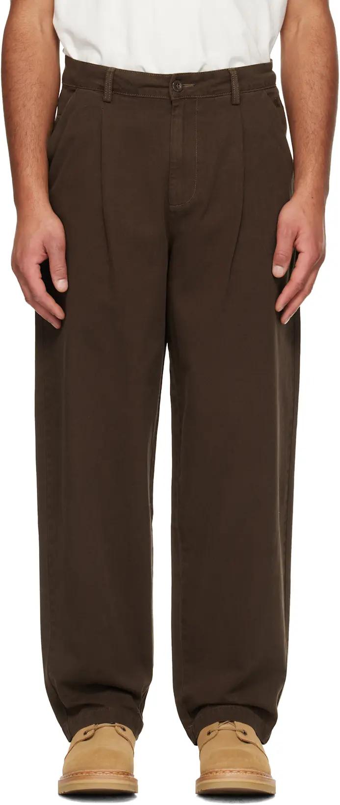 Brown Baggy Chino Trousers by DIME