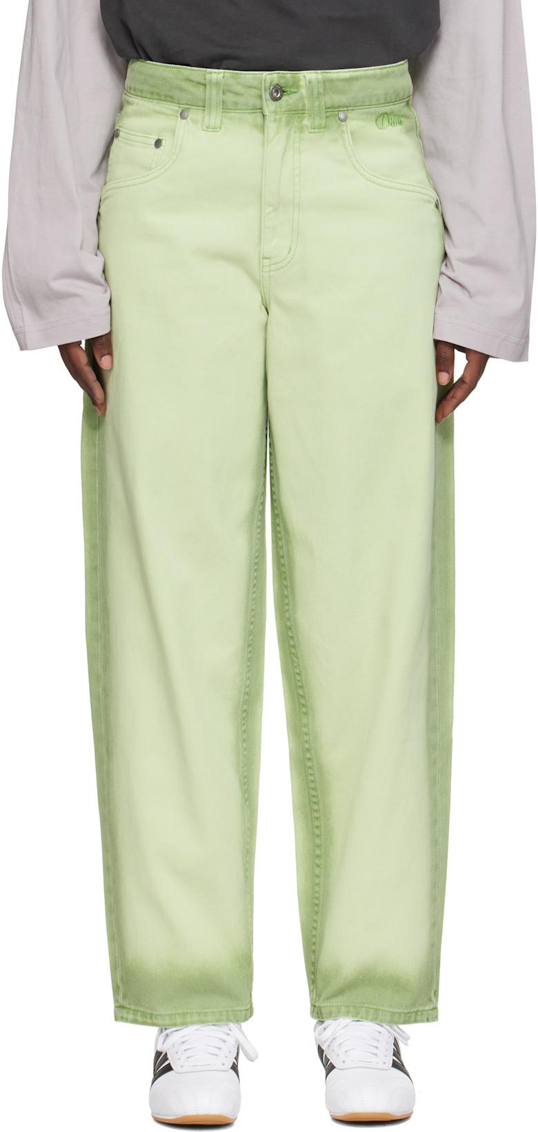 Green Classic Baggy Jeans by DIME