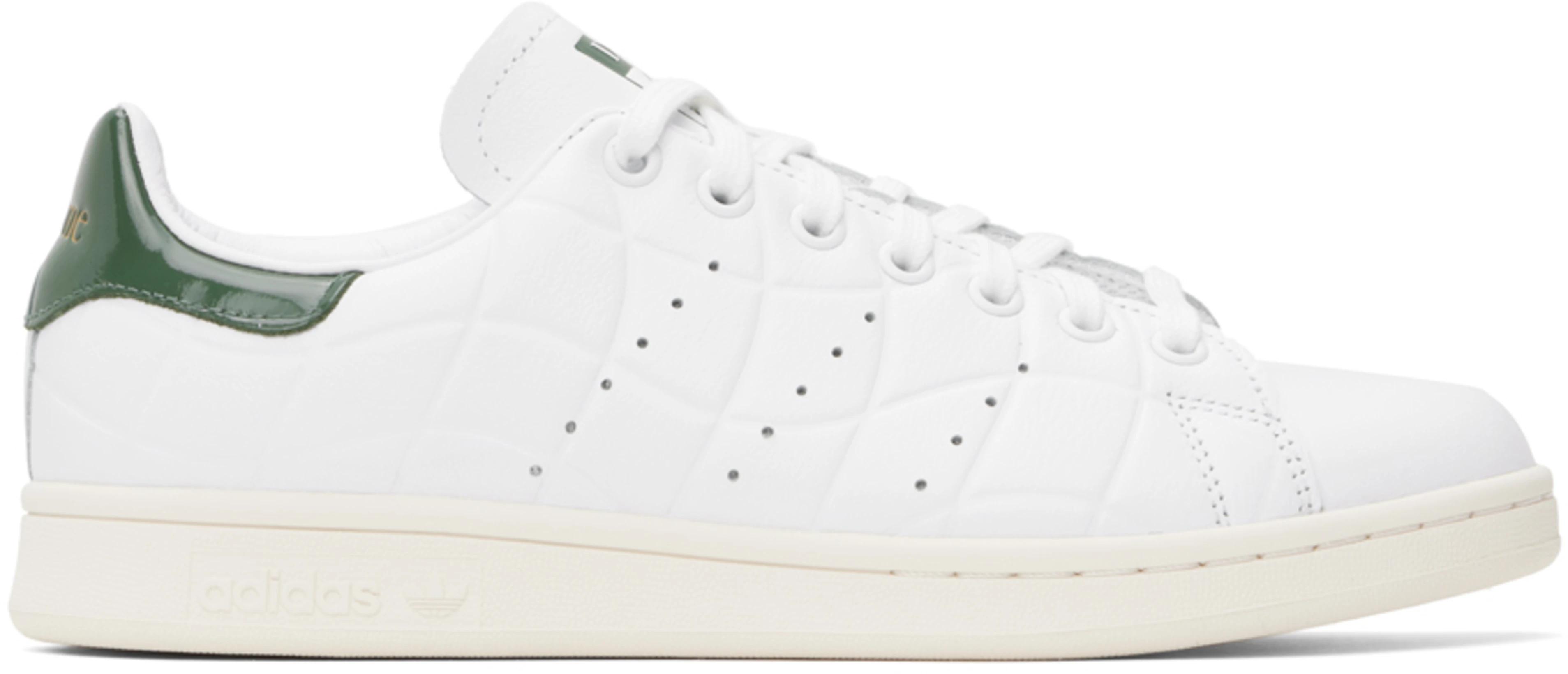 White & Khaki adidas Originals Edition Stan Smith Sneakers by DIME White & Khaki adidas Originals Edition Stan Smith Sneakers by DIME
