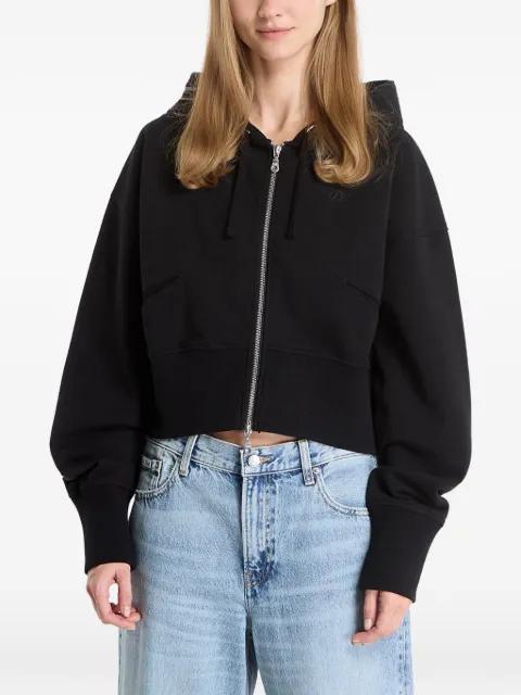 cropped zip-up hoodie by DIME